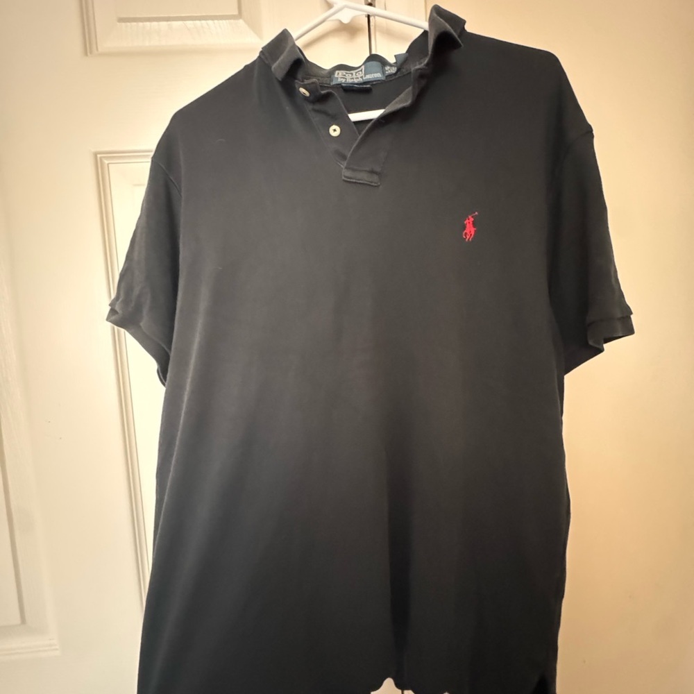 Ralph Lauren Black Polo Shirt for Men